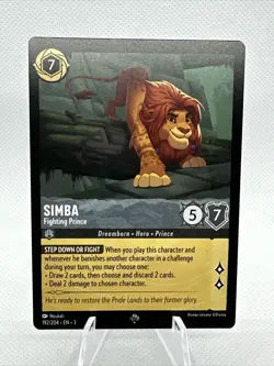Disney Lorcana: Into The Inklands - Simba - Fighting Prince - 192/204 Super Rare - Image 1