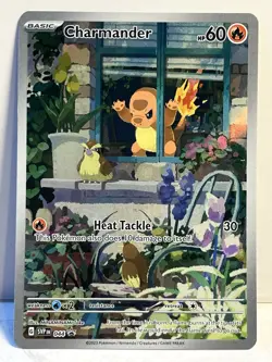Pokemon TCG: Scarlet & Violet Promo Cards CHARMANDER # 044 SVP Nice NM Card Foil - Image 1