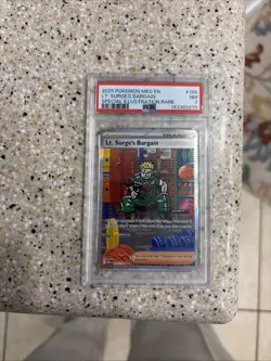 Pokemon TCG Trainer Lt. Surge, Gym Heroes Unlimited Edition, Card 101/132 - Image 1