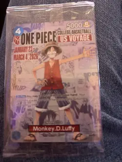 Bandai Nampo One Piece CCG Monkey D. Luffy US Voyage Holo Card - Image 1