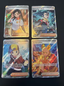 Pokemon TCG: ME & SV 4 Card Full Art Trainers- Prismatic, Phantasmal, Destined - Image 2