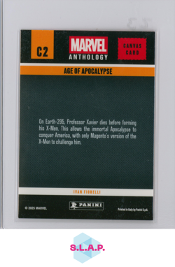 AGE OF APOCALYPSE PANINI C2 MARVEL ANTHOLOGY CANVAS CARD 2025 ENGLISH - Image 2