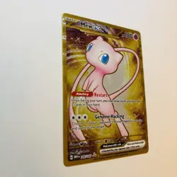 Pokemon Karmesin & PurPur 151 Mew EX Gold Metal Promo Card 205/165 TCG - Image 3