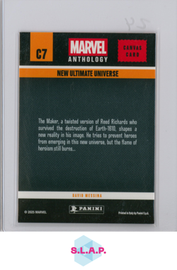 NEW ULTIMATE UNIVERSE PANINI C7 MARVEL ANTHOLOGY CANVAS CARD 2025 ENGLISH - Image 2
