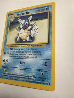 Pokemon TCG Wartortle Base Set Regular Card 42/102 - Image 3