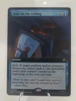 Hide on the Ceiling #0249 R Extended Art MTG Marvel's Spider-Man NM - Image 1