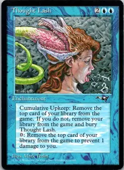 MTG Magic The Gathering Thought Lash Alliances Played See Scan - Image 1