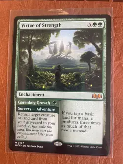 1x MTG - Virtue of Strength (0197) - Wilds of Eldraine - WOE - NM - Image 1