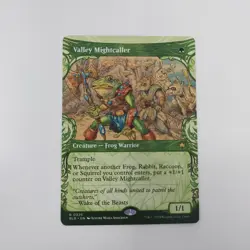 NM Borderless Valley Mightcaller, MTG, Bloomburrow, Magic the Gathering 326 - Image 1