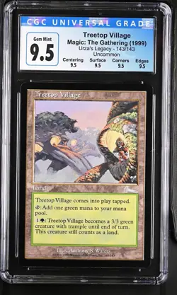 TREETOP VILLAGE Urza's Legacy U CGC 10 MTG [Nostalgium] - Image 1