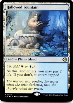 Hallowed Fountain (FOIL) - [Lorwyn Eclipsed] Magic MTG ECL 0265 - Shock Land ⚪💧 - Image 2