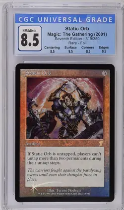 STATIC ORB 7th Edition Foil Rare CGC 8.5 Q++ MTG [Nostalgium] - Image 1