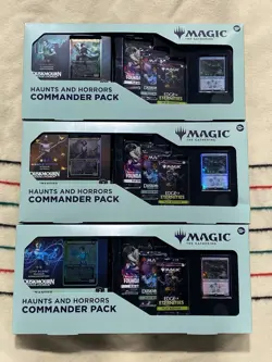 Magic the Gathering Haunts & Horrors Pack Lot Of 3 Sealed Original Packaging - Image 1