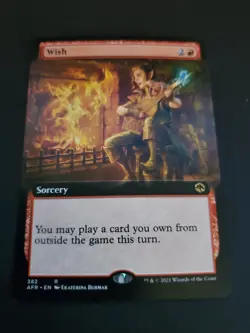 1x MTG Wish (Extended Art) - Adventures in the Forgotten Realms (AFR) #382 NM - Image 1