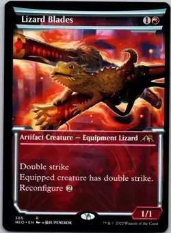 Lizard Blades R Kamigawa: Neon Dynasty NEO Artifact Creature — Equipment Lizard - Image 1