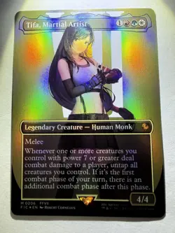 1x Tifa, Martial Artist ~~ Borderless - Foil NM-Mint, English Commander: Final F - Image 1