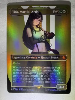 1x Tifa, Martial Artist ~~ Borderless - Foil NM-Mint, English Commander: Final F - Image 3