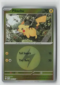 Pokemon Pikachu (Energy Symbol Pattern) #055/217 ME: Ascended Heroes Near Mint - Image 1