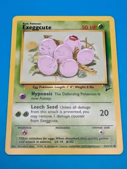 Exeggcute Pokemon Card - Base Set 2 74/130 - Near Mint Vintage 2000 TCG - Image 3