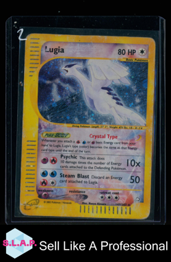 LUGIA POKEMON 149/147 AQUAPOLIS CRYSTAL HOLO SECRET RARE ENGLISH - Image 1