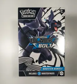 Pokemon TCG: Scarlet & Violet—Black Bolt Booster Bundle (6 Packs) Factory Sealed - Image 1