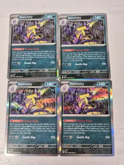 4x Playset Toxtricity 068/094 Phantasmal Flames Pokemon TCG Holo Deck Building - Image 1