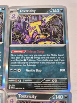 4x Playset Toxtricity 068/094 Phantasmal Flames Pokemon TCG Holo Deck Building - Image 2