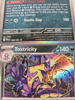 4x Playset Toxtricity 068/094 Phantasmal Flames Pokemon TCG Holo Deck Building - Image 3