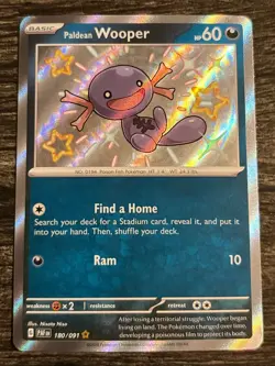 4x Pokemon Paldean Fates Shiny Lot – Slowbro, Paldean Wooper - Image 2