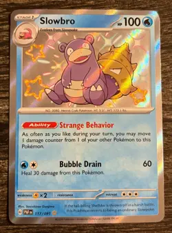 4x Pokemon Paldean Fates Shiny Lot – Slowbro, Paldean Wooper - Image 3
