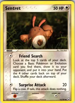 Sentret 75/109 Team Rocket Returns Pokemon TCG LP Normal - Image 1