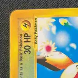2002 Pokemon Expedition Set Pichu #58 Reverse Holo - Image 3