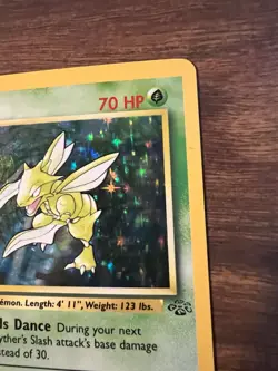 Pokemon TCG Scyther Jungle 10/64 Holo Unlimited Holo Rare NM - Image 3