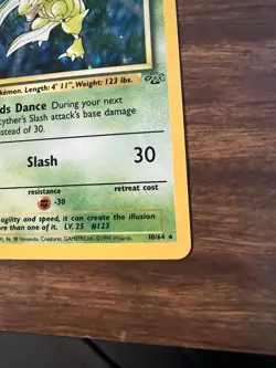 Pokemon TCG Scyther Jungle 10/64 Holo Unlimited Holo Rare NM - Image 4