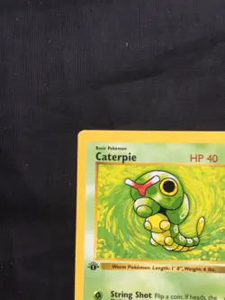 Pokemon Cards: Base Set 1st Edition Common: Caterpie 45/102 - Image 2