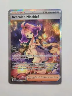 2025 Pokemon Mega Evolution Acerola’s Mischief 183/132 Special Illustration Rare - Image 1