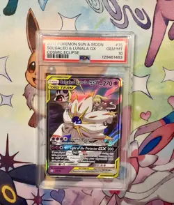 2019 Pokemon Sun & Moon Cosmic Eclipsesolgalo Lunala GX #75 PSA 10 GEM MT - Image 1