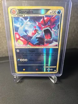 Gyarados 123/123 Reverse Holo Pokemon Heart Gold & Soul Silver Pokemon TCG - Image 1