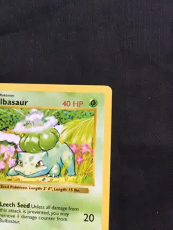 Pokemon Cards: Base Set 1st Edition Common: Bulbasaur 44/102 - Image 3