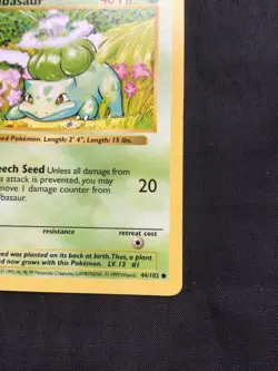 Pokemon Cards: Base Set 1st Edition Common: Bulbasaur 44/102 - Image 4