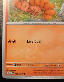 Vulpix 026/167 Common Scarlet & Violet: Twilight Masquerade Pokemon TCG - Image 4