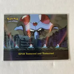 Pokemon Tv Animation Series 2 EP18 Tentacool and Tentacruel Holo Foil NM/LP - Image 1