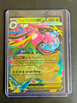 Pokemon Mega Venusaur ex MEP 013 Mega Evolution Black Star Promo Holo Near Mint - Image 1