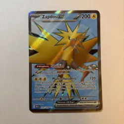 Pokemon Zapdos ex Full Art Karmesin&Purpur 151 192/165 MEW Near Mint Deutsch - Image 1
