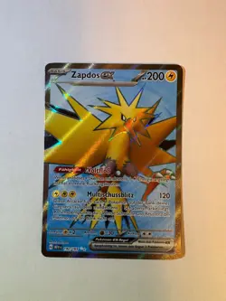 Pokemon Zapdos ex Full Art Karmesin&Purpur 151 192/165 MEW Near Mint Deutsch - Image 2