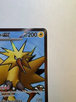 Pokemon Zapdos ex Full Art Karmesin&Purpur 151 192/165 MEW Near Mint Deutsch - Image 5