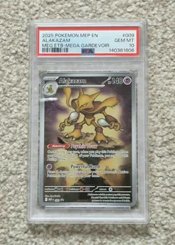 PSA 10 - Alakazam MEP 009 ETB Promo Pokemon Card - GEM MINT - Image 1