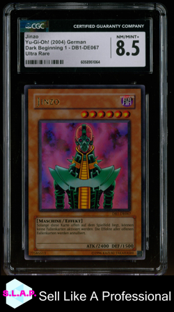 JINZO YUGIOH DE067 2004 DARK BEGINNING 1 ULTRA RARE DEUTSCH CGC 8.5 - Image 1