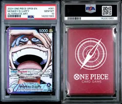 2024 ONE PIECE OP09-EMPERORS IN THE NEW WORLD ALT ART MONKEY D. LUFFY PSA 10 - Image 3