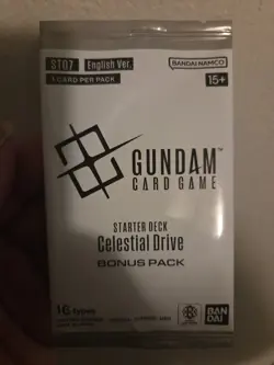 Celestial Drive Bonus Pack Starter Deck ST07 Gundam Card Game English Sealed - Image 1